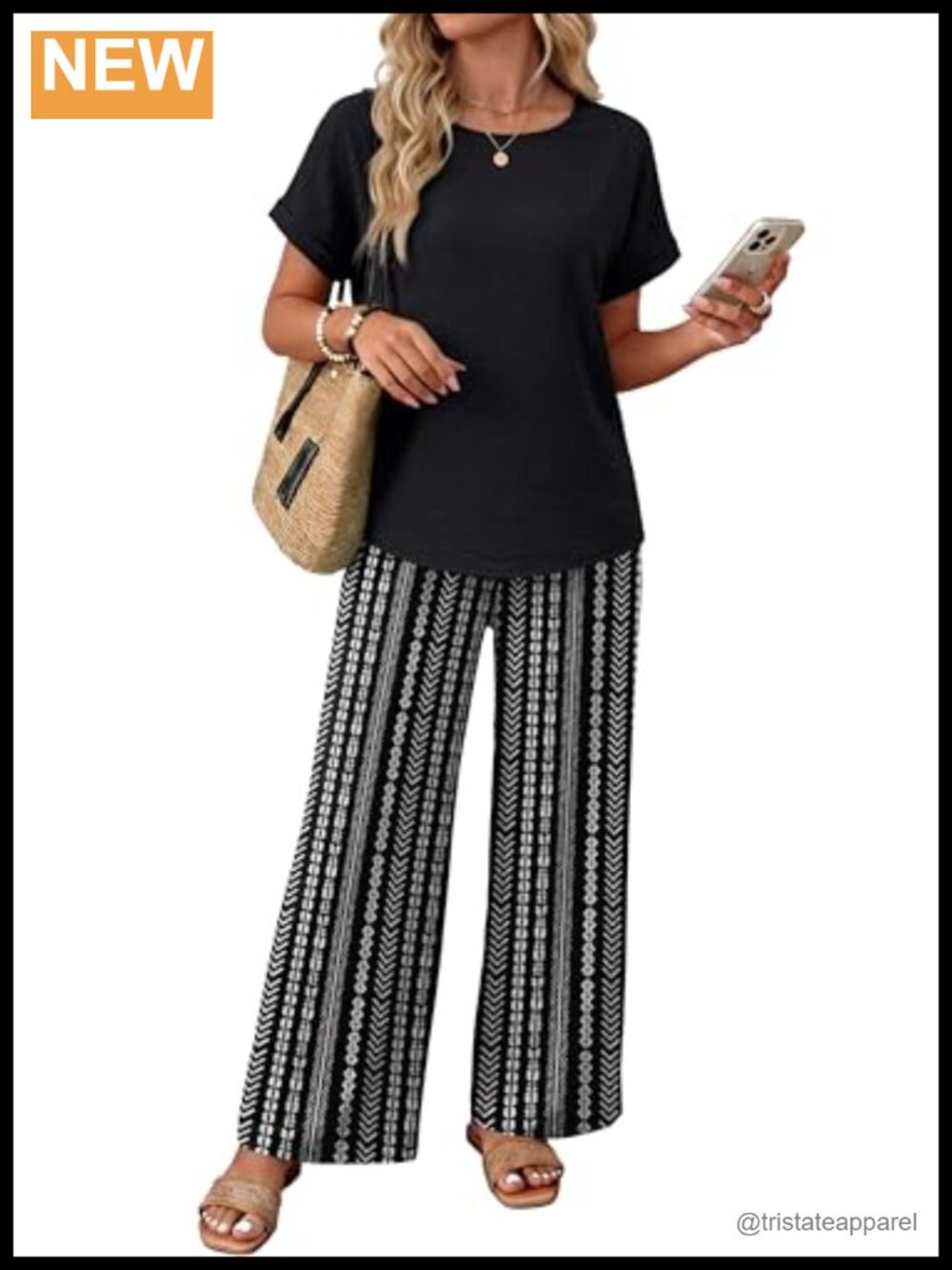 Women's 2 Piece Lounge Set Pleated Texture Pull On Lightweight